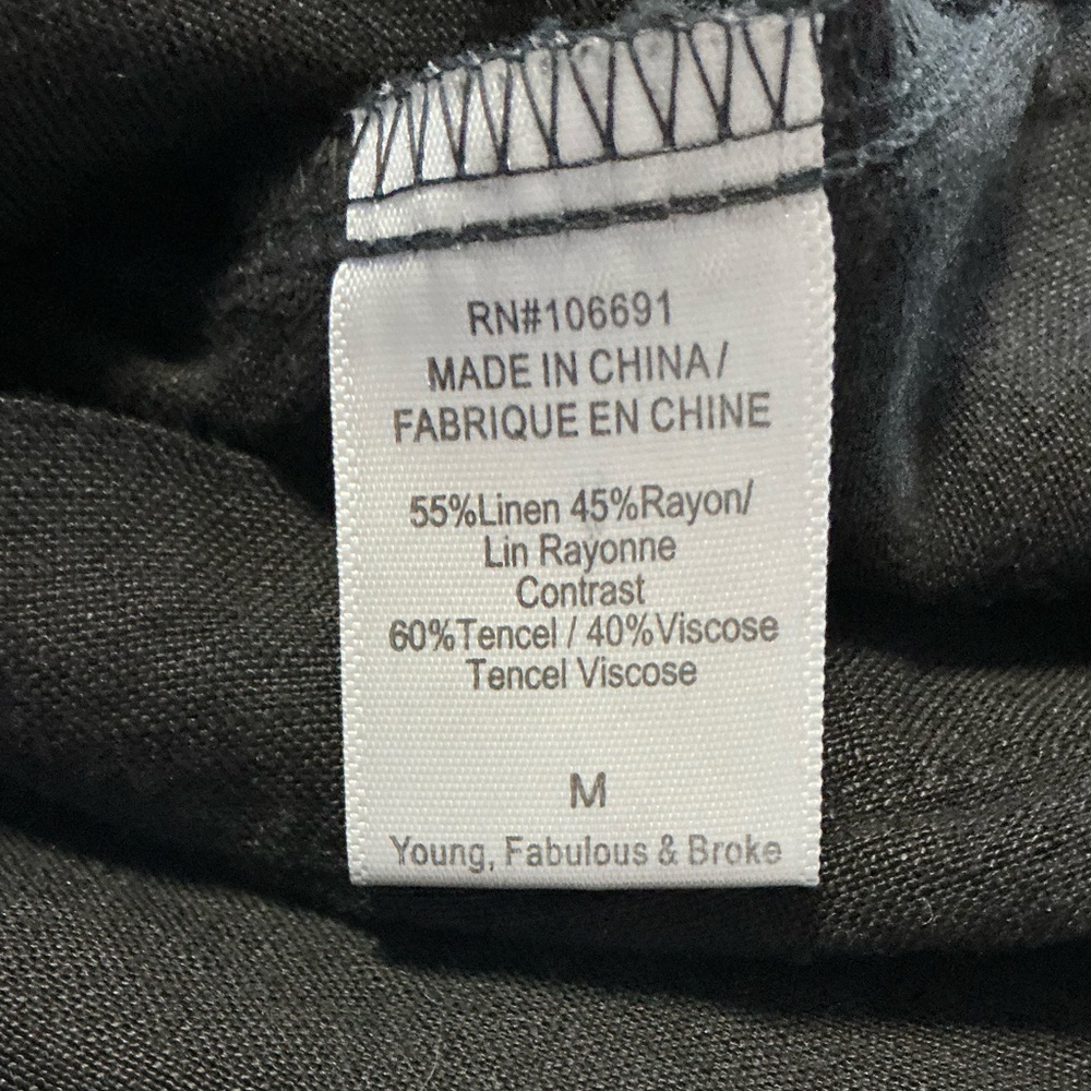 Young Fabulous Broke Tencel Linen  Pinafore Dress Medium - Picture 14 of 15